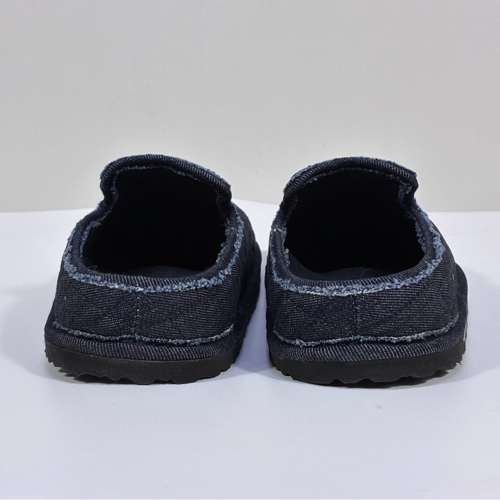 Birkenstock 1774 Eliscu Quilted Denim Slide Clogs Mules Dark Wash Denim 6 37 NEW - Picture 13 of 17